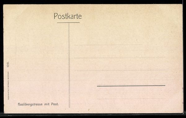 Cartoline postali: AK Hasliberg, Haslibergstrasse mit Post – Usato da Berlin venduto da bartko-reher 1