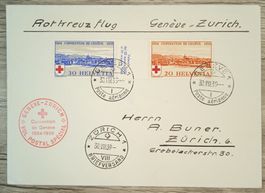 TR59 Enveloppe + Timbre Suisse 1939