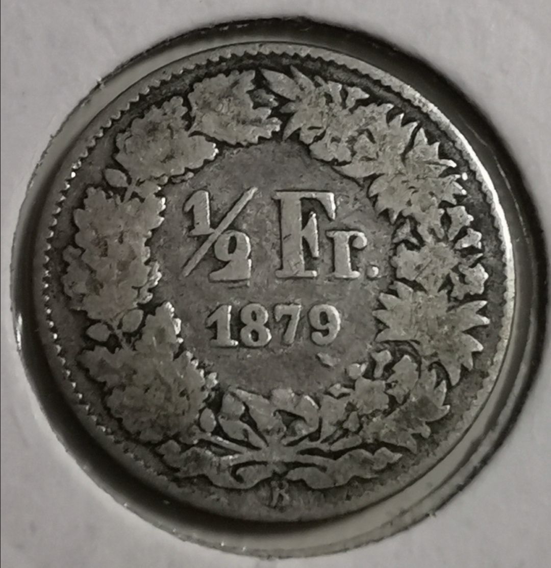 Tutti le monete: 50 Rappen 1879 Silber – Usato da Zürich venduto da turbopuz