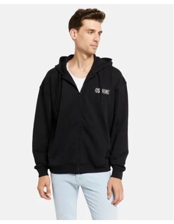 OriginalMoschino Zip-Hoodie, Schwarz, Grösse. L, Neu