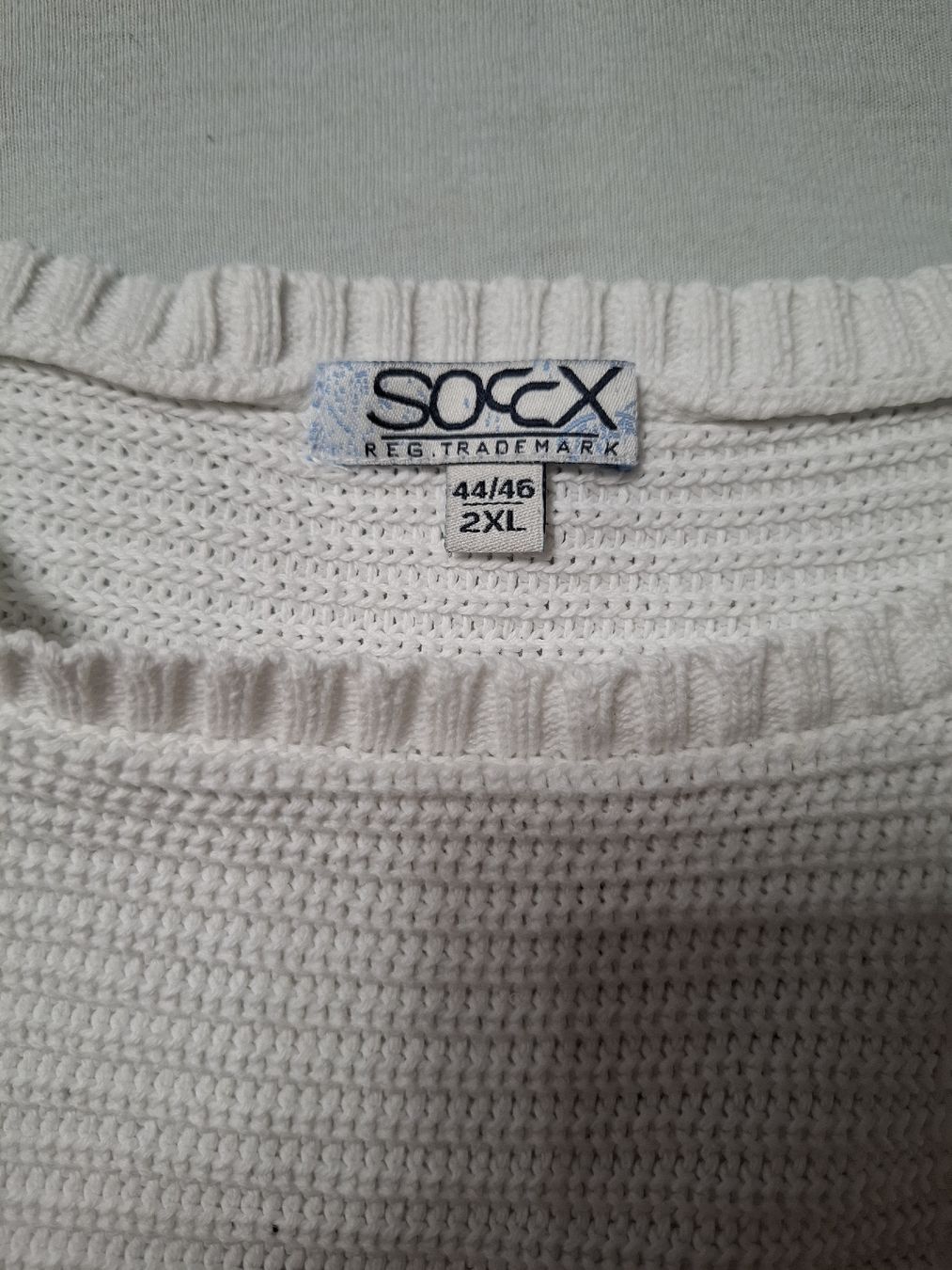 Camp David Pullover & Sweatshirts: Strickpullover Gr. 44-46/XXL, Soccx, weiss – Gebraucht aus Urtenen-Schönbühl von nerdgirl 1
