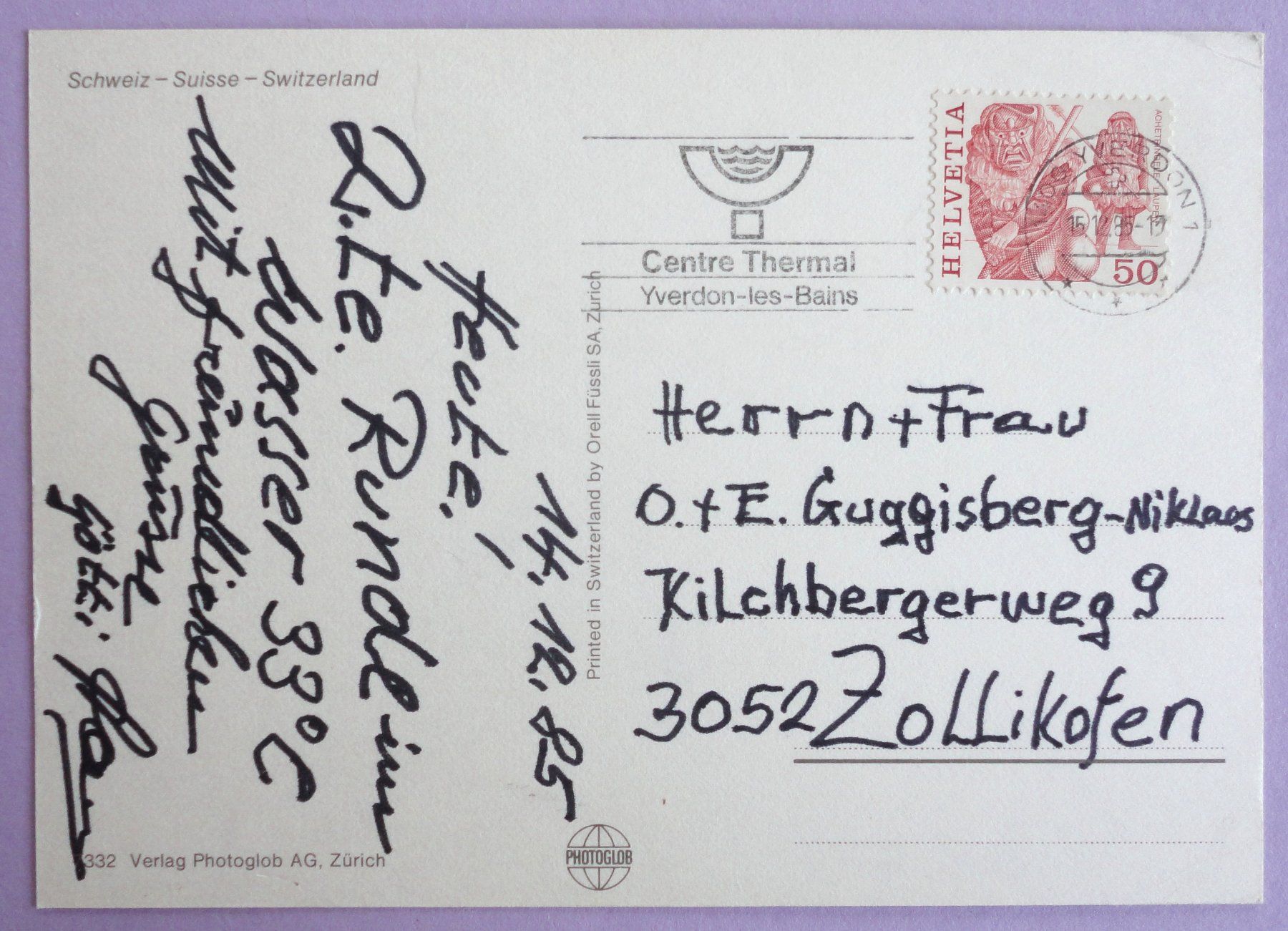 Cartoline postali: Kurzentrum Rheinfelden – Usato da Fétigny venduto da Billy2miny 1