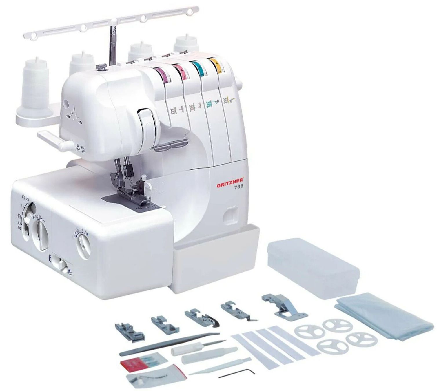 Macchine da cucire: Gritzner 788 Overlock Nähmaschine – Nuovo e nell'imballaggio originale da Bottighofen venduto da zaap
