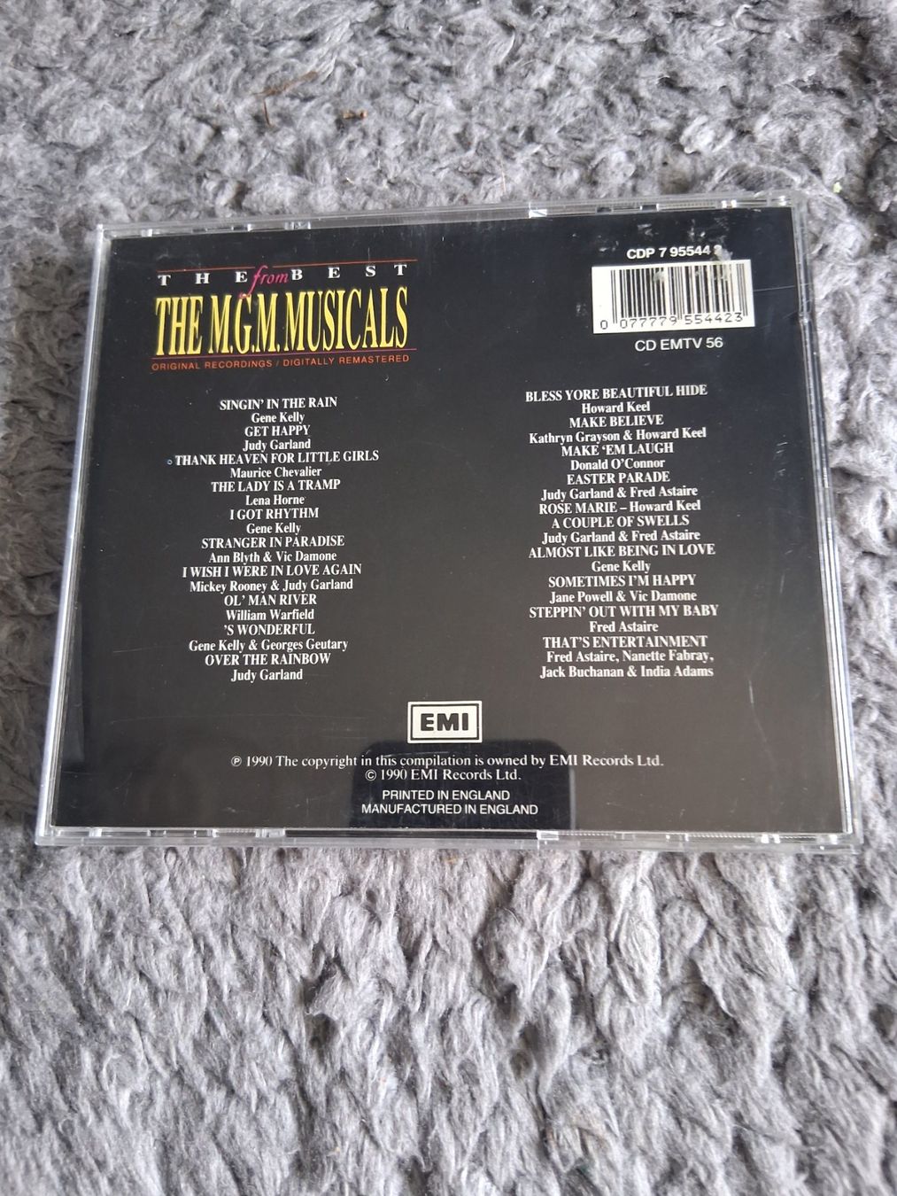 CD: THE BEST FROM THE M.G.M. MUSICALS     CD – Usato da Wetzikon ZH venduto da Ramones01 1