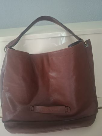 Longchamp Hobo 3D en cuir brun foncé