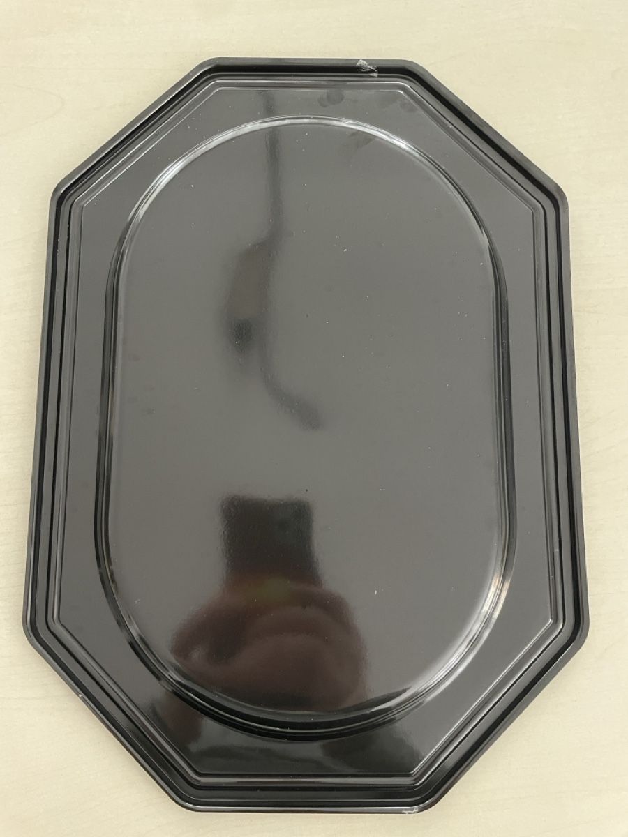 Piatti di portata: Schwarze Servierplatte / Dekoplatte, 34cm lang – Nuovo (secondo la descrizione) da Neuenkirch venduto da balani 1