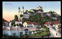 AK Aarburg, Ortsansicht mit Schloss