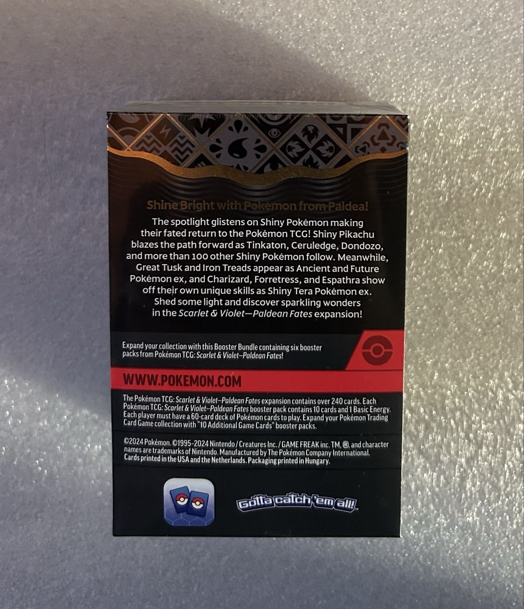Pokémon Carte collezionabili: Pokémon - Paldean Fates - Boosterbundle EN – Nuovo e nell'imballaggio originale da Diepoldsau venduto da Swiss.CLT 2