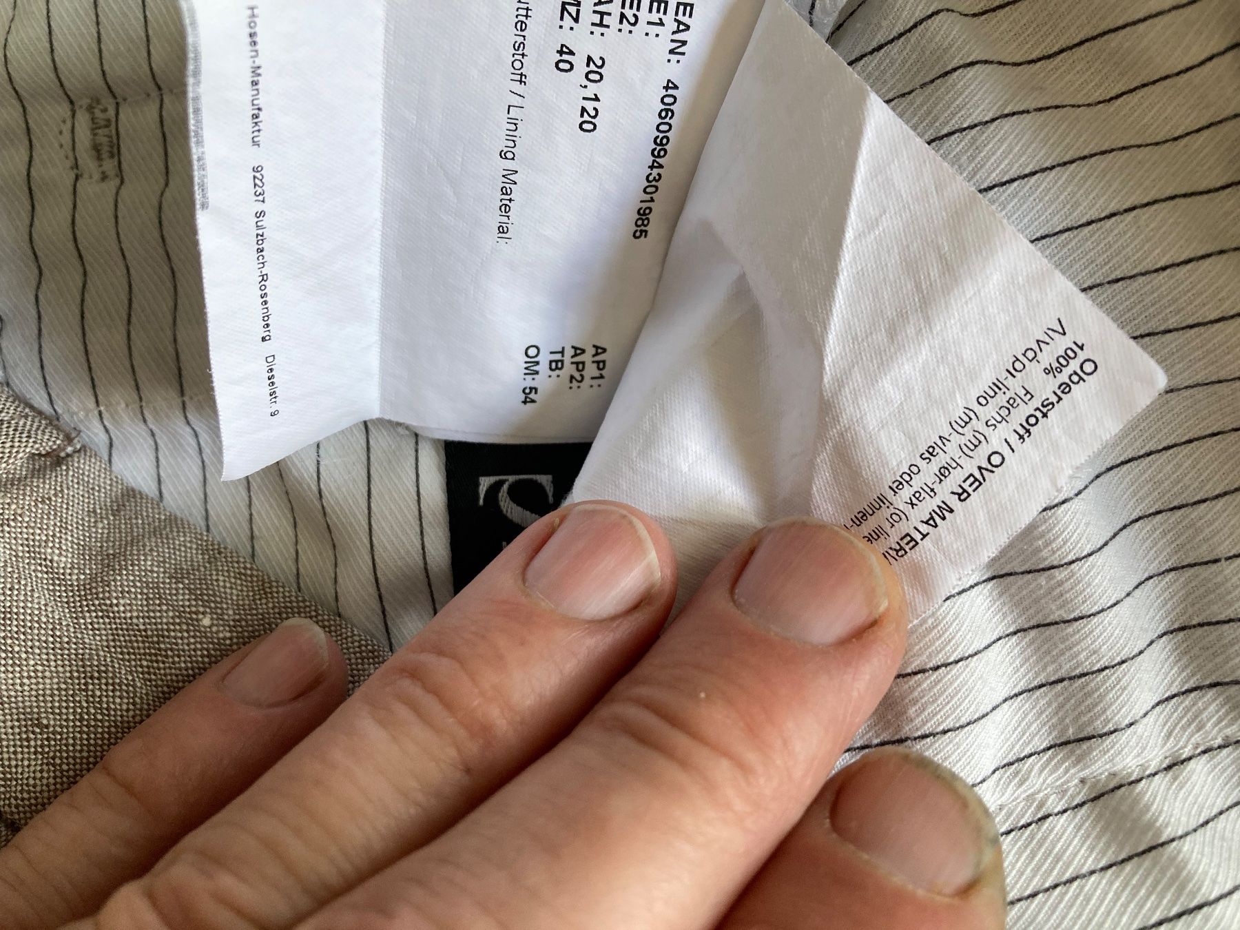 Hiltl Pantaloni: Hiltl Hose Leinenhose – Usato da Sempach venduto da Pablonsky 7