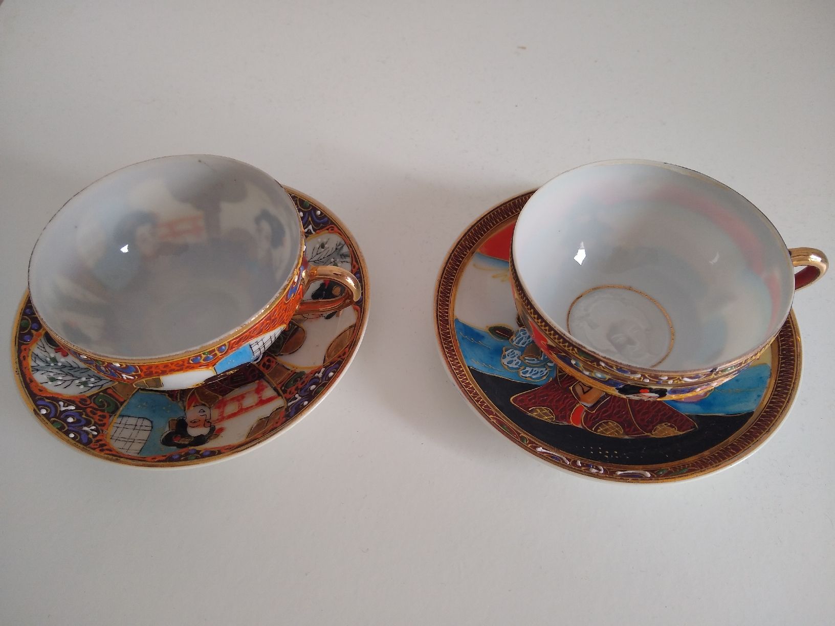 Set di piatti: 2x Japanese Geisha Teacups & Saucers Set – Usato da Dübendorf venduto da LoRi-2026 1