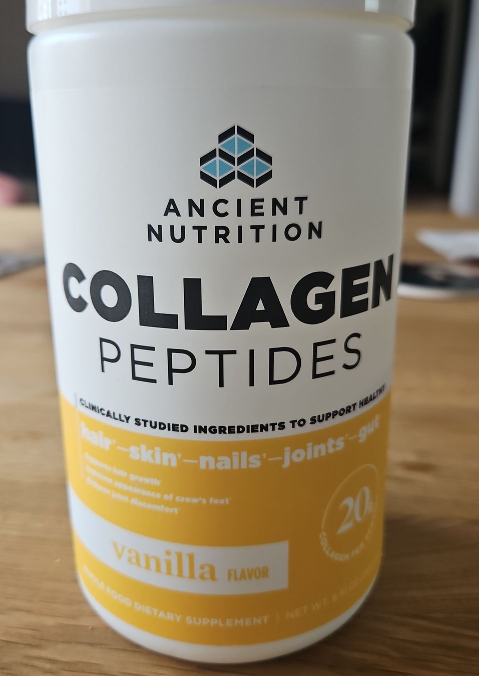 Lebensmittel & Spezialitäten: Ancient Nutrition Collagen Peptide Vanille - geöffnet – Gebraucht aus St. Gallen von Rebiili
