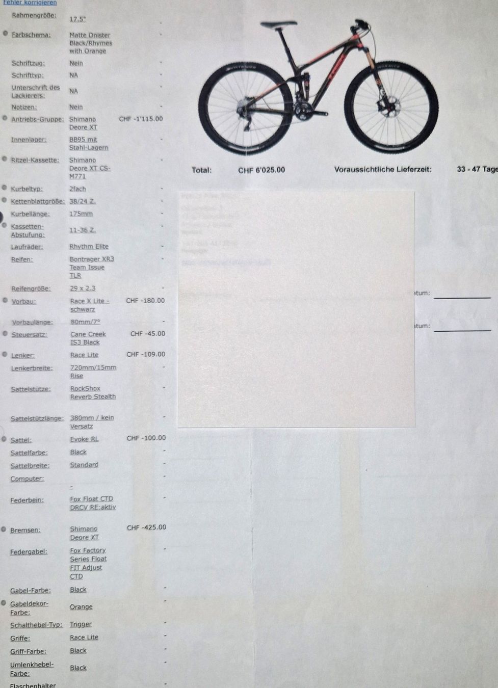 Trek Biciclette: TREK Fuel EX 9.9 29" – Usato da Brittnau venduto da Cassata61 4