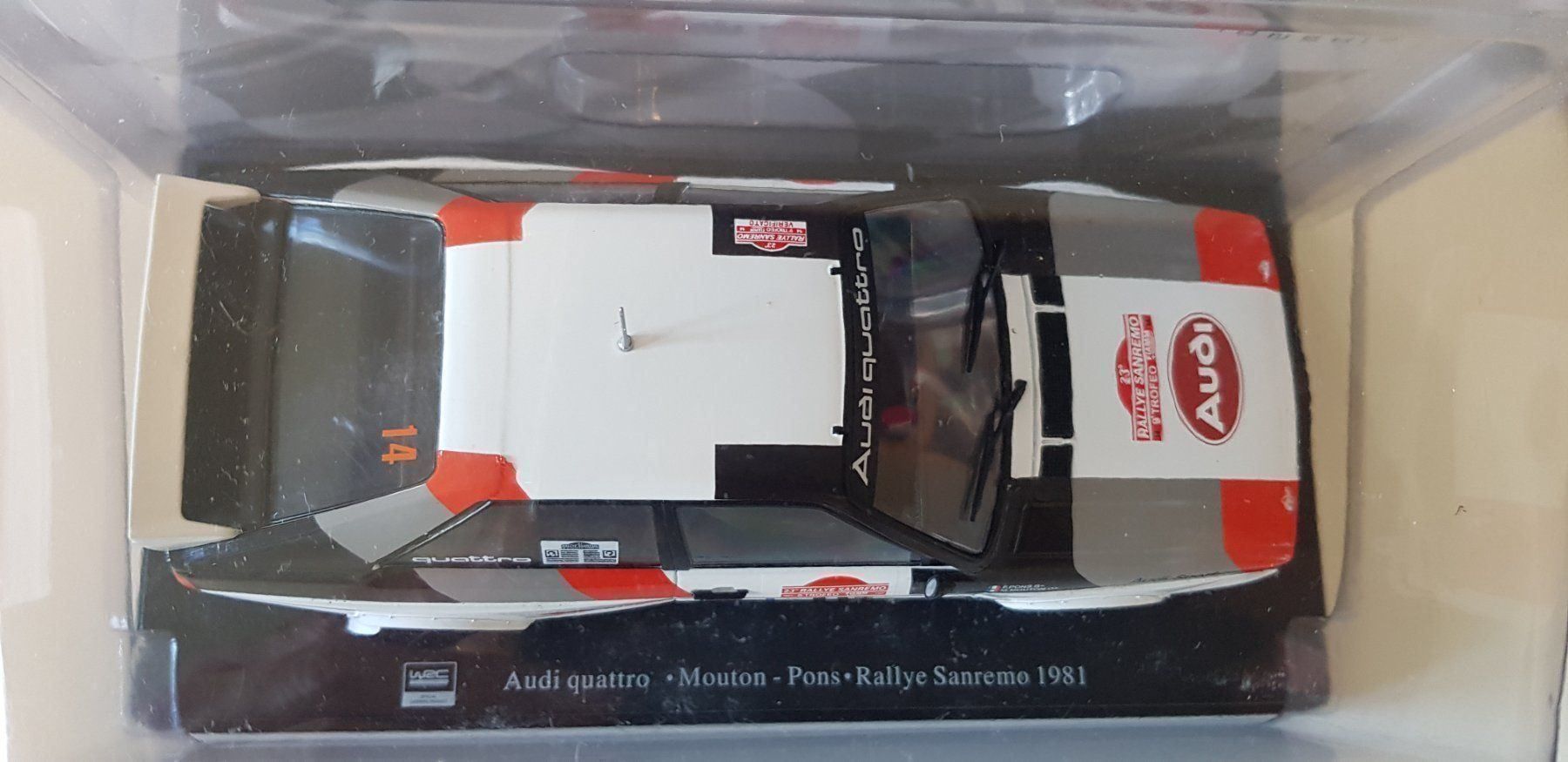 Modellini d'auto: Audi Quattro Rally  1981 Hachette  1/24 – Nuovo e nell'imballaggio originale da Fribourg venduto da 911cc