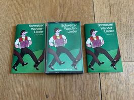 Kassette Schweizer Wander-Lieder, 1 MC plus Büchleins