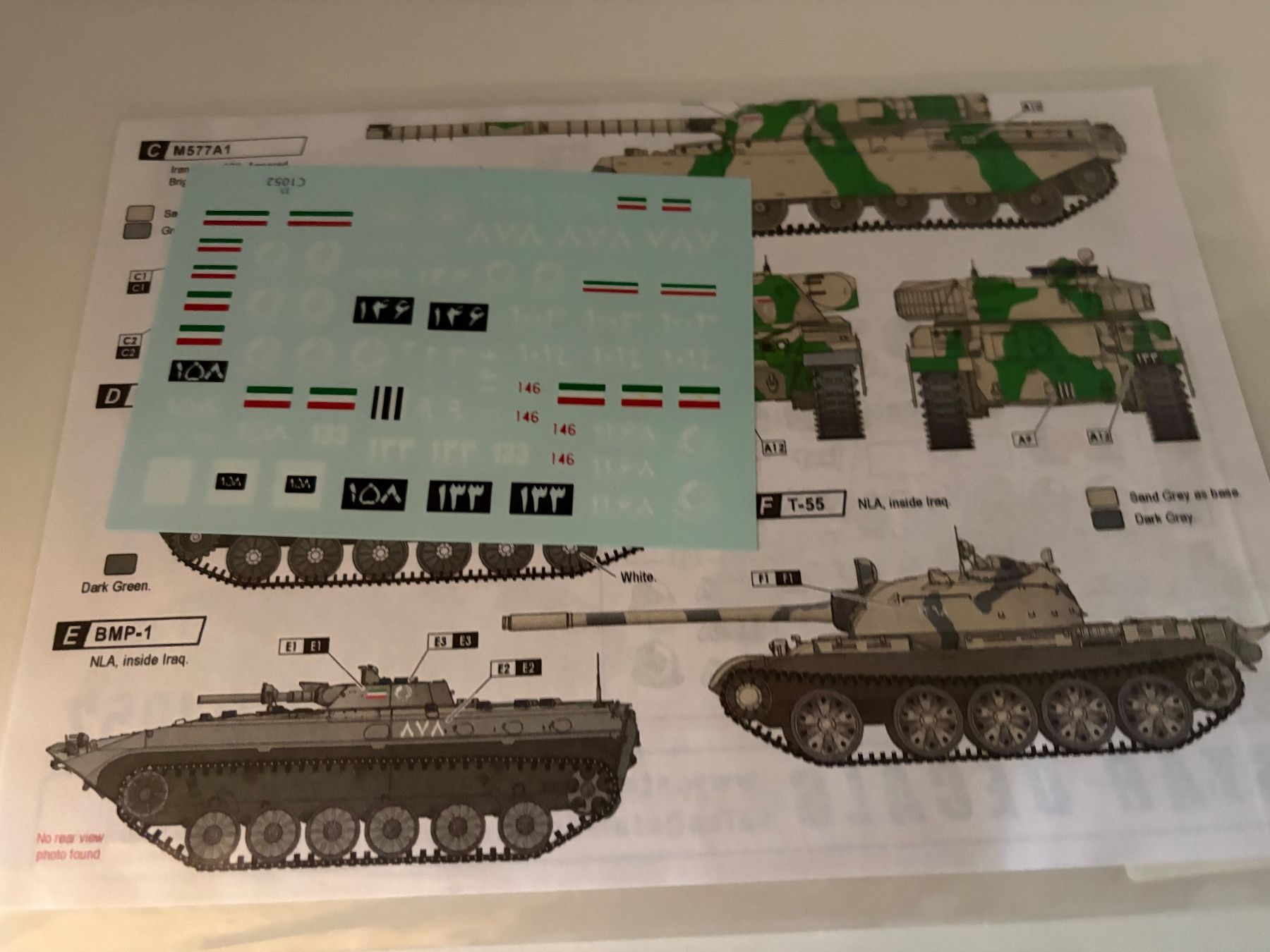 Modellbausätze & Standmodelle: 1/35 IRANIAN TANKS & AFVS DECALS – Gebraucht aus MÜHLEDORF/SO von tru_wsv8 1