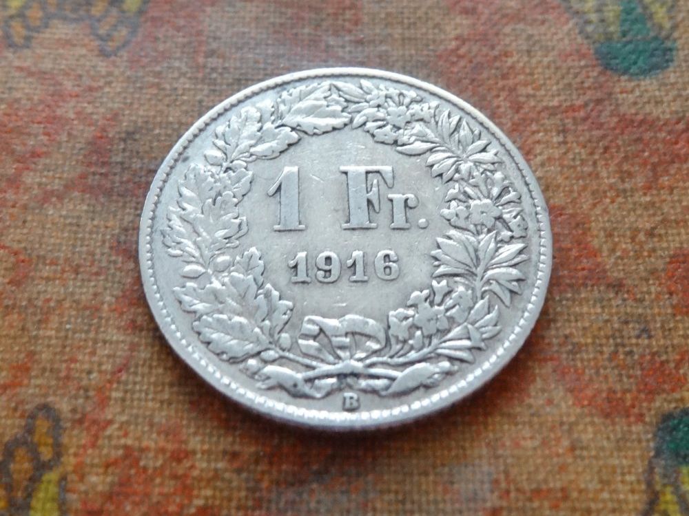 Tutti le monete: 1 Fr. 1916  (Y) – Usato da Romanel-sur-Lausanne venduto da Swift13