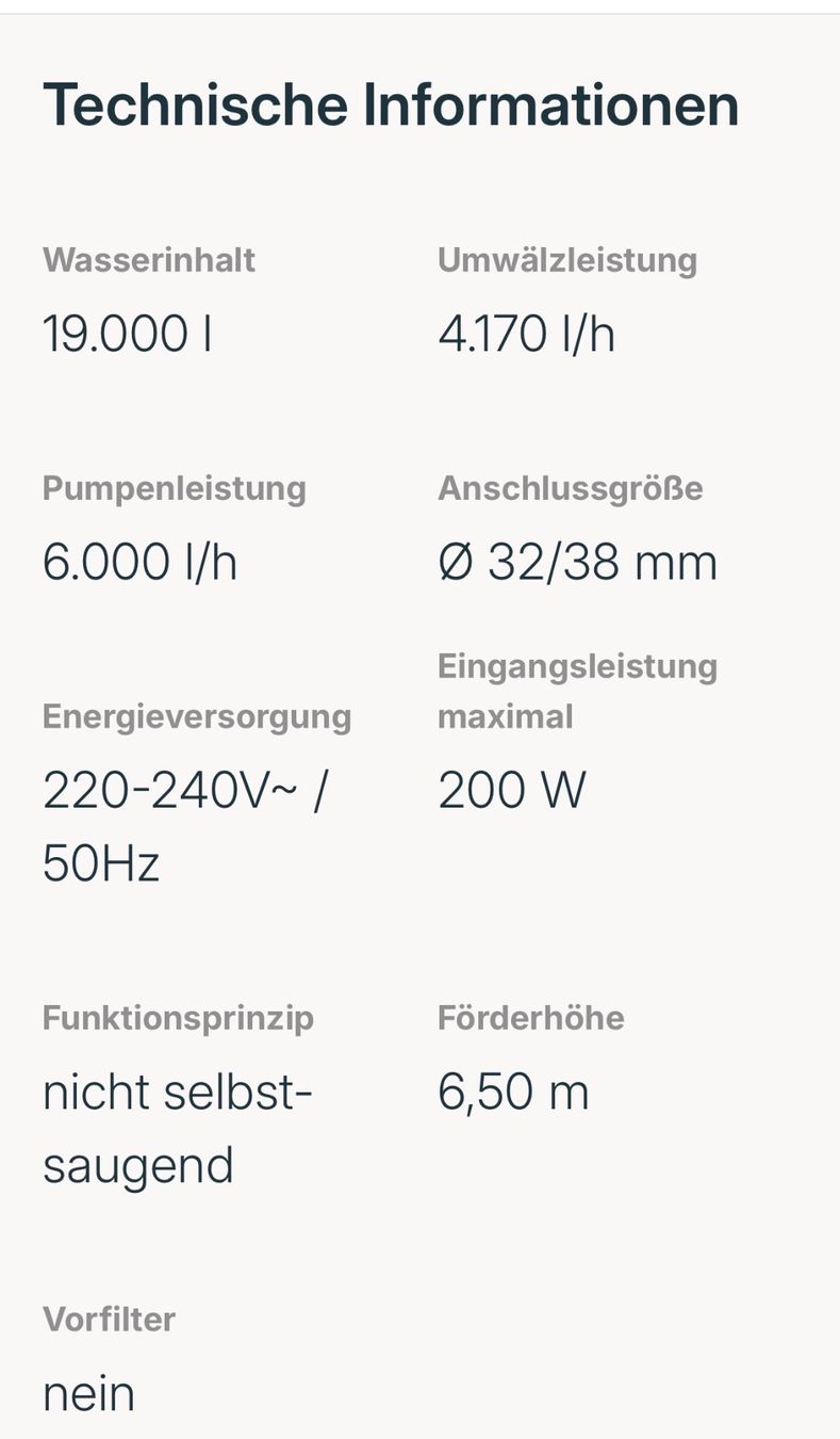Accessori per Piscine: Filterpumpe Pool Steinbach Classic 250N – Nuovo e nell'imballaggio originale da Basel venduto da schneider.bernet 2