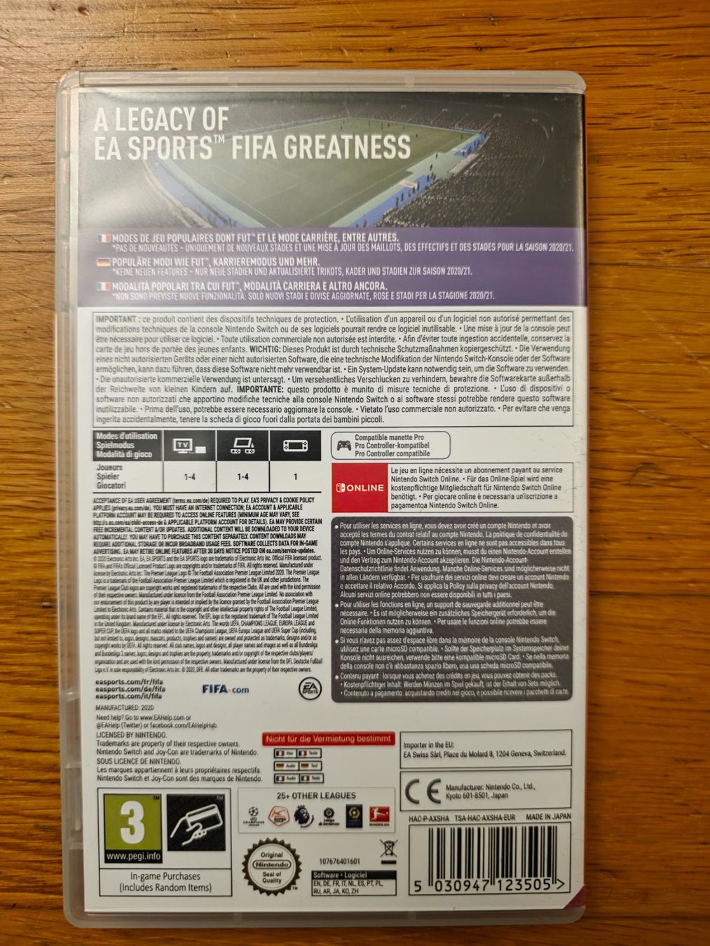 Jeux: Fifa 21 - Nintendo Switch – D'occasion à Zürich par jabo22 1