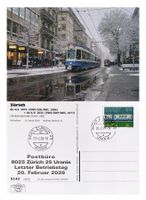 Zürich Urania VBZ Tram 2000 Be 4/6 Be 4/6 2074 Letzttag Post