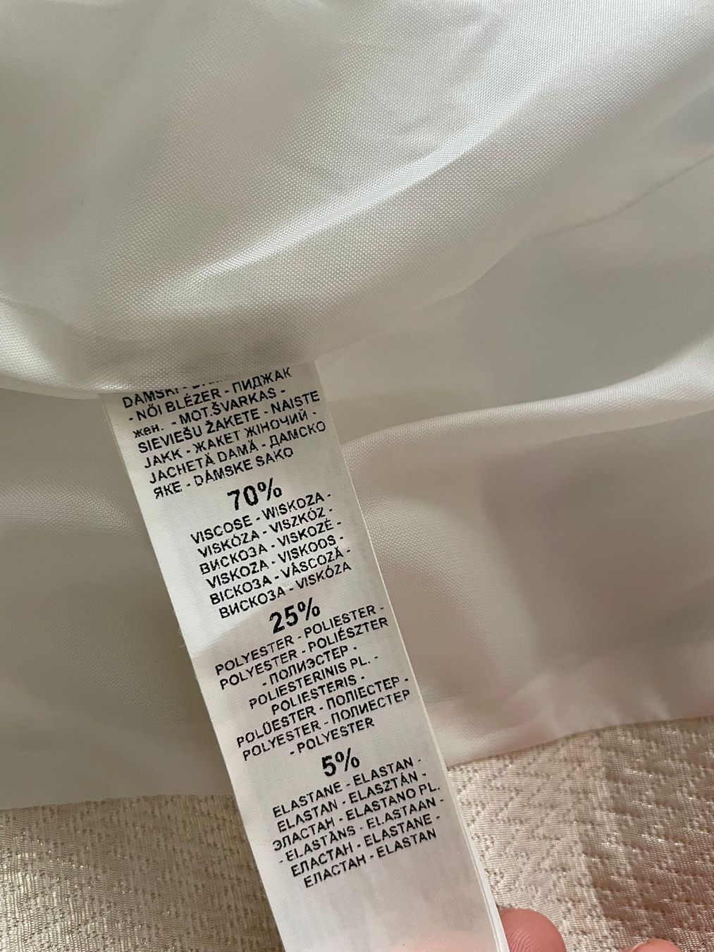 Jacken: Slim fit Blazer, Ecru, Gr. 36 – Gebraucht aus Winterthur von GrobyK 8