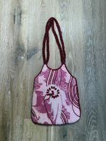 Pretty pink beaded Handbag Henriette Zobel