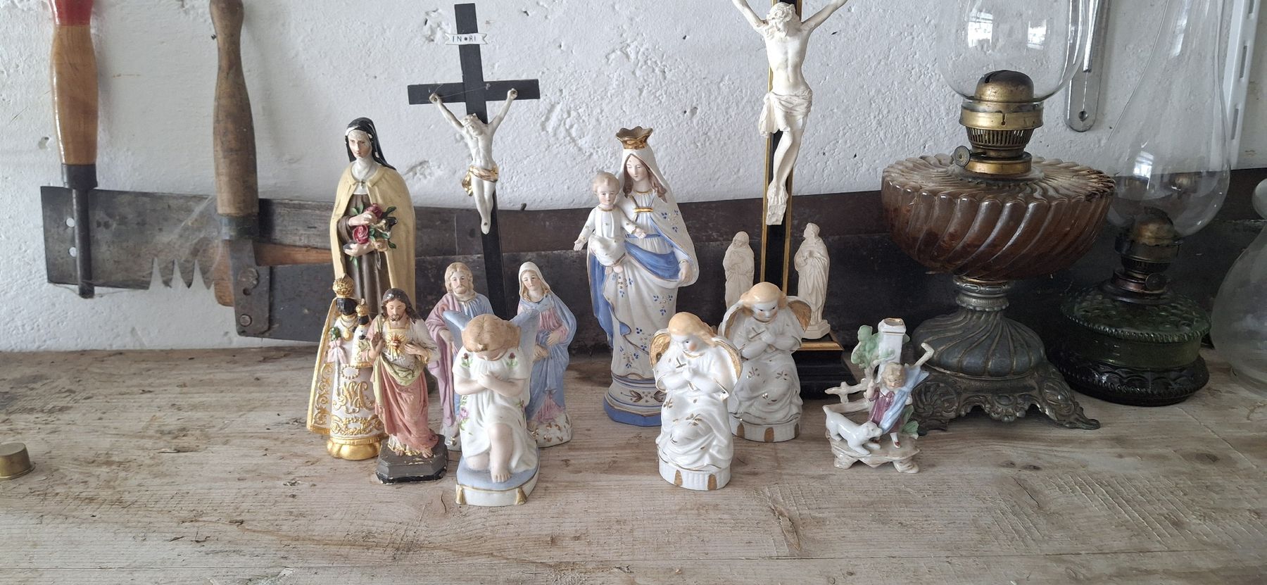 Figuren: Diverse Sammlung religiöser Figuren, antik, Vintage – Gebraucht aus Unteriberg von for_lc58