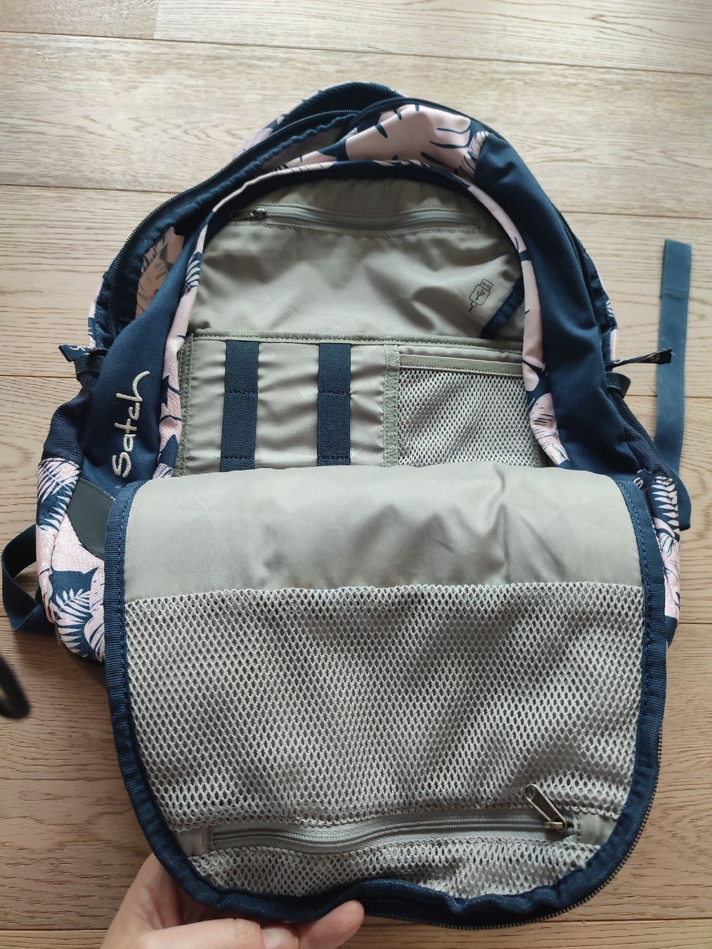 Satch Borse & Zaini: Satch Rucksack Schulrucksack Blattermuster – Usato da Reinach BL venduto da marisne 3