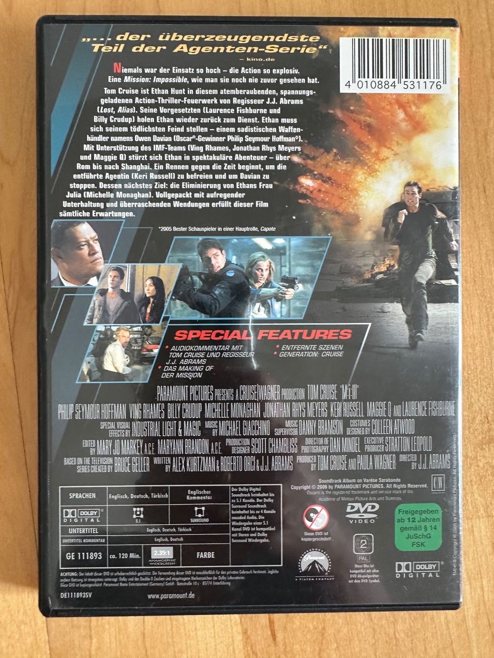 Tutti i DVDs: DVD: Mission impossible 3 – Usato da Rothenburg venduto da wer_g9fd 1