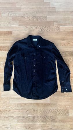 Saint Laurent Hemd, Cord, Schwarz, XL – Top Zustand!