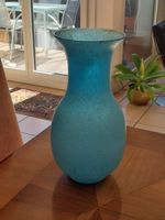 Grosse Vintage Glasvase im Scavo- Stil , Murano(?)