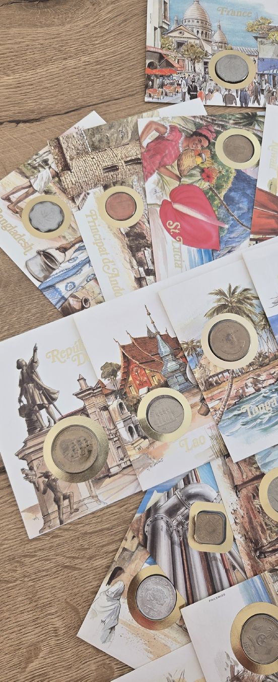 Cartoline postali: Postkarten mit Münzen – Usato da Neuenhof venduto da archia 2