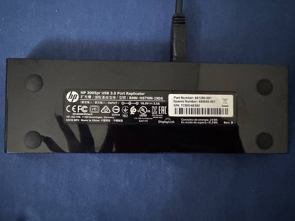 Docking station: HP 3005PR USB 3.0 Port Dockingstation – Nuovo e nell'imballaggio originale da Reinach BL venduto da j_7fjs 1