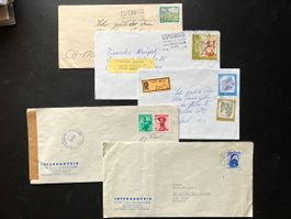 5 Briefe Österreich-Schweiz 1940er bis 80er Jahre