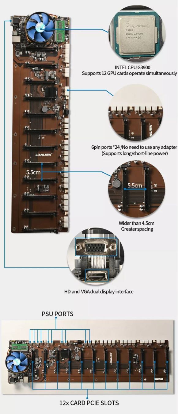 Coin Miner: Mining Rig Gehäuse für 12 GPUs – Nuovo e nell'imballaggio originale da Wettingen venduto da Schabernack_sam 7