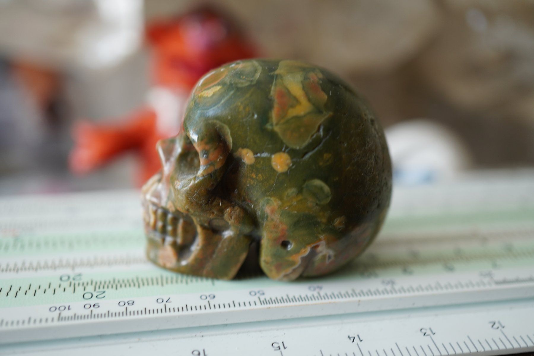 Minerali & Pietre curative: Urwald Rhyolith Skull  Detailliert     "Topstone" – Nuovo e nell'imballaggio originale da Eschenbach SG venduto da topstone 2