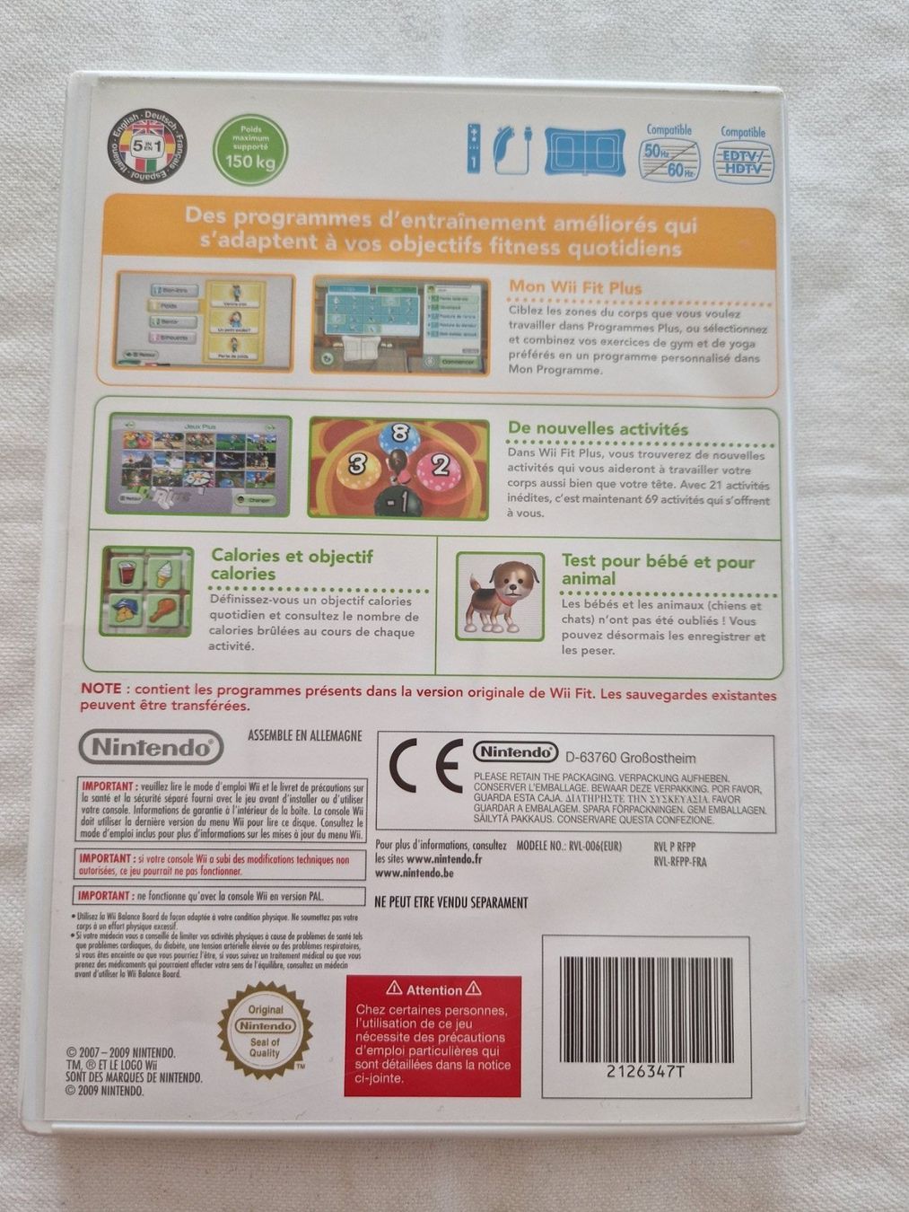 Nintendo Giochi: Nintendo Wii Fit Plus Spiel "Neuwertig" – Usato da Rebstein venduto da Ajs_Toy_Palast_1 1