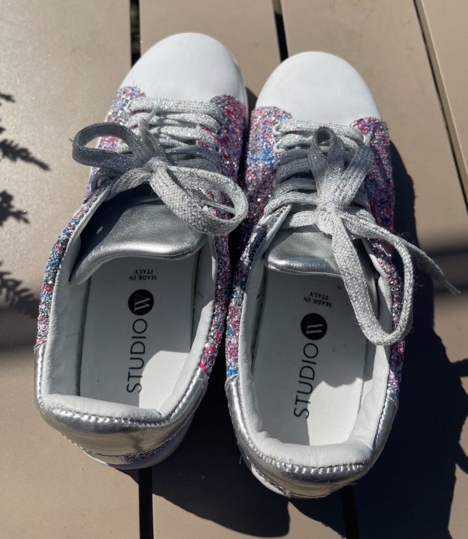 Scarpe da donna: Glitzer Sneakers Gr. 37.5 – Usato da Pregassona venduto da anaia01 2