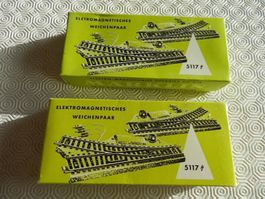 Märklin H0 M Weichenpaar elektrom 2Paar