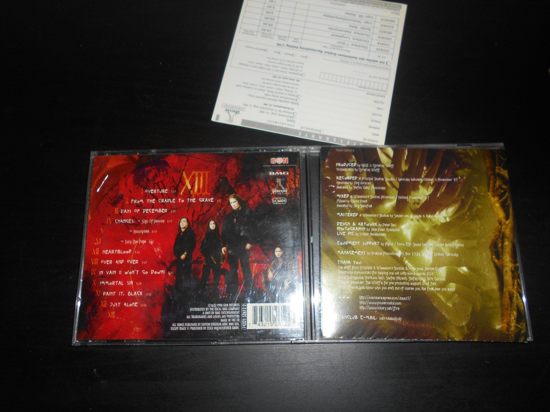 CD: Rage – XIII / 1998 – Usato da Aarberg venduto da witchhunter01 1