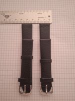 2x Uhrenarmbänder Leder schwarz 18mm neuwertig