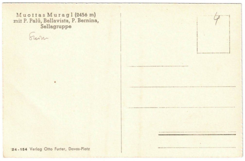 Cartoline postali: St. Moritz - Standseilbahn Muottas Muragl Bergstation – Usato da Binningen venduto da Mountainrider 1