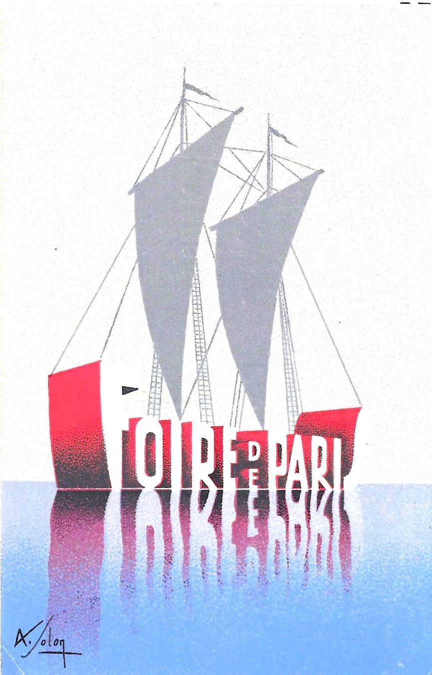 Cartoline postali: Originale alte Ansichtskarte: Paris Messe ca. 1935 Schiff – Usato da Luzern venduto da gil_9jtr