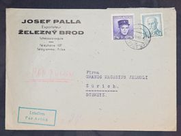 CL25 Enveloppe + Timbre Tchécoslovaquie 1946