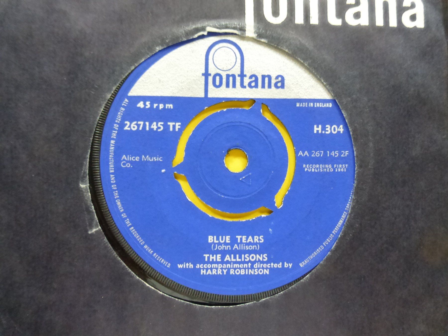 Dischi in vinile: The Allisons – Words – Usato da Zürich venduto da Swiss57 1