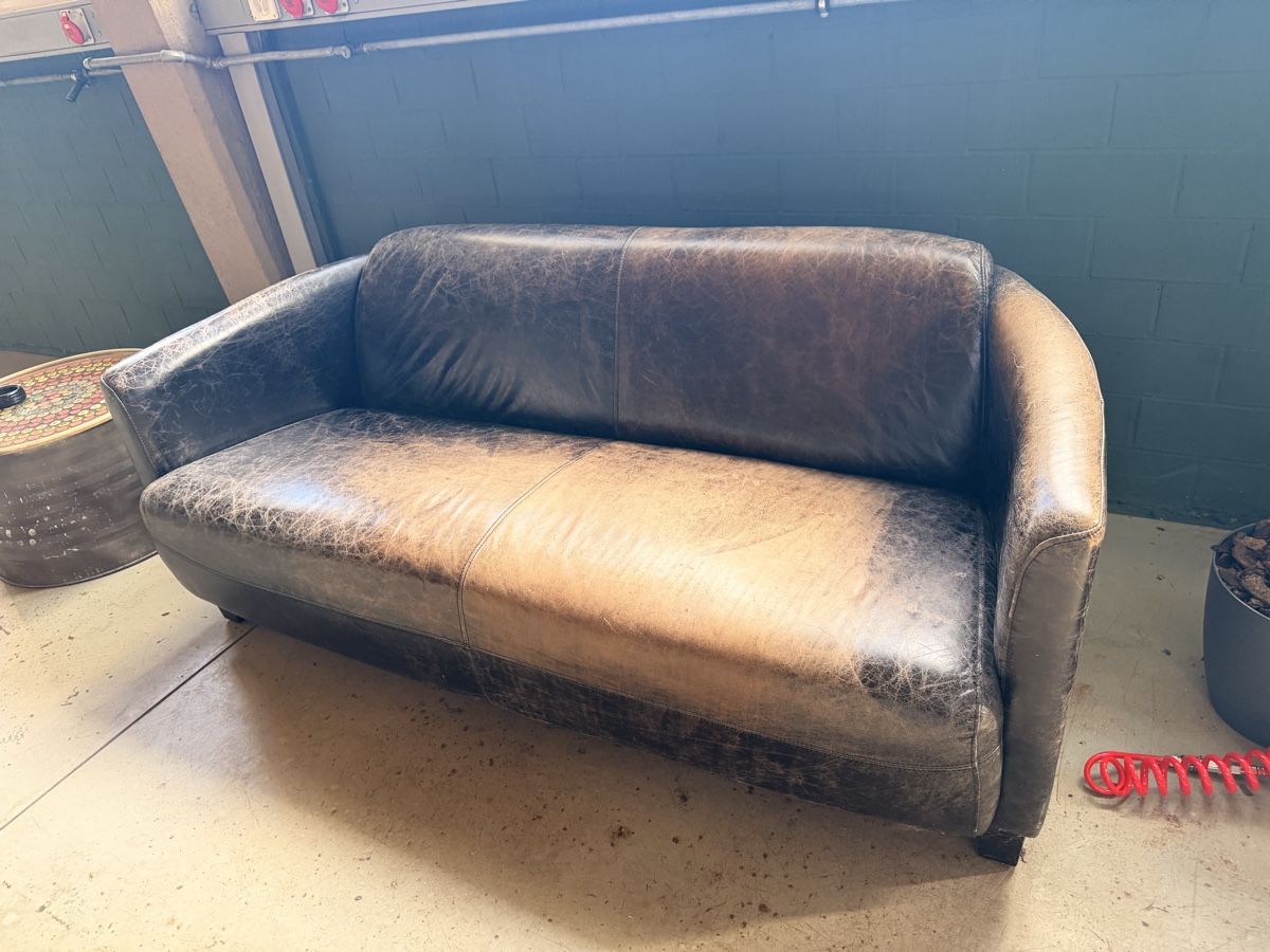 Sofas: Ledersofa braun gebraucht – D'occasion à Kaisten par Nieszner01 2
