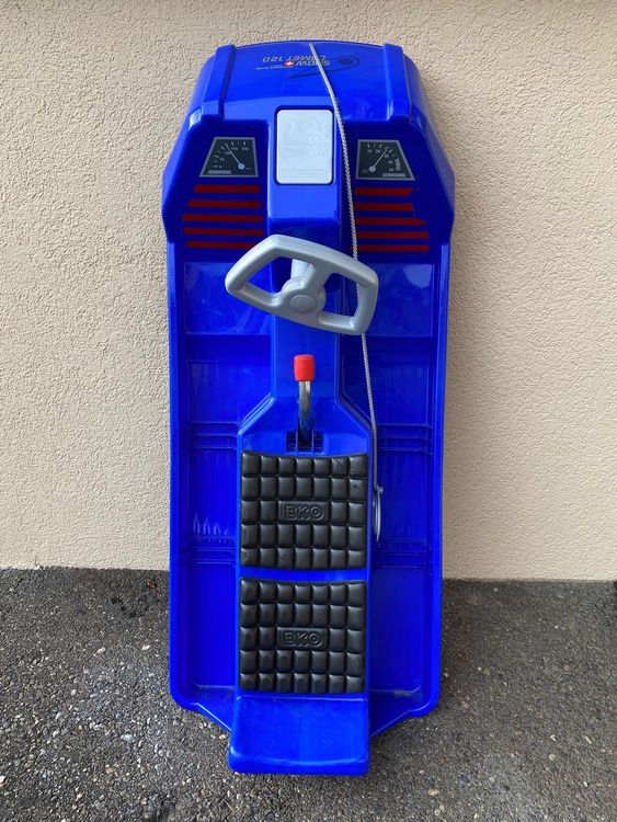 TikTakToo EKO Snow-Comet 120 Bob-Schlitten Rot - Für 2 Personen Bis 100kg