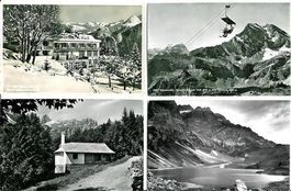 Braunwald GL 8 AK Hotel. Sessellift, See, usw  1936 - 1957