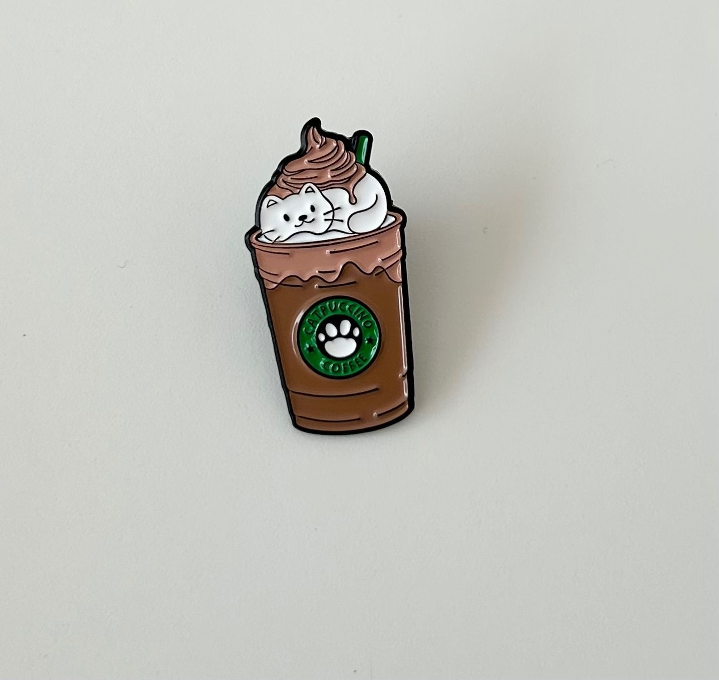 Plaketten & Abzeichen: Pin - cat and caffee - New – Neu (gemäss Beschreibung) aus Basel von lau_982w