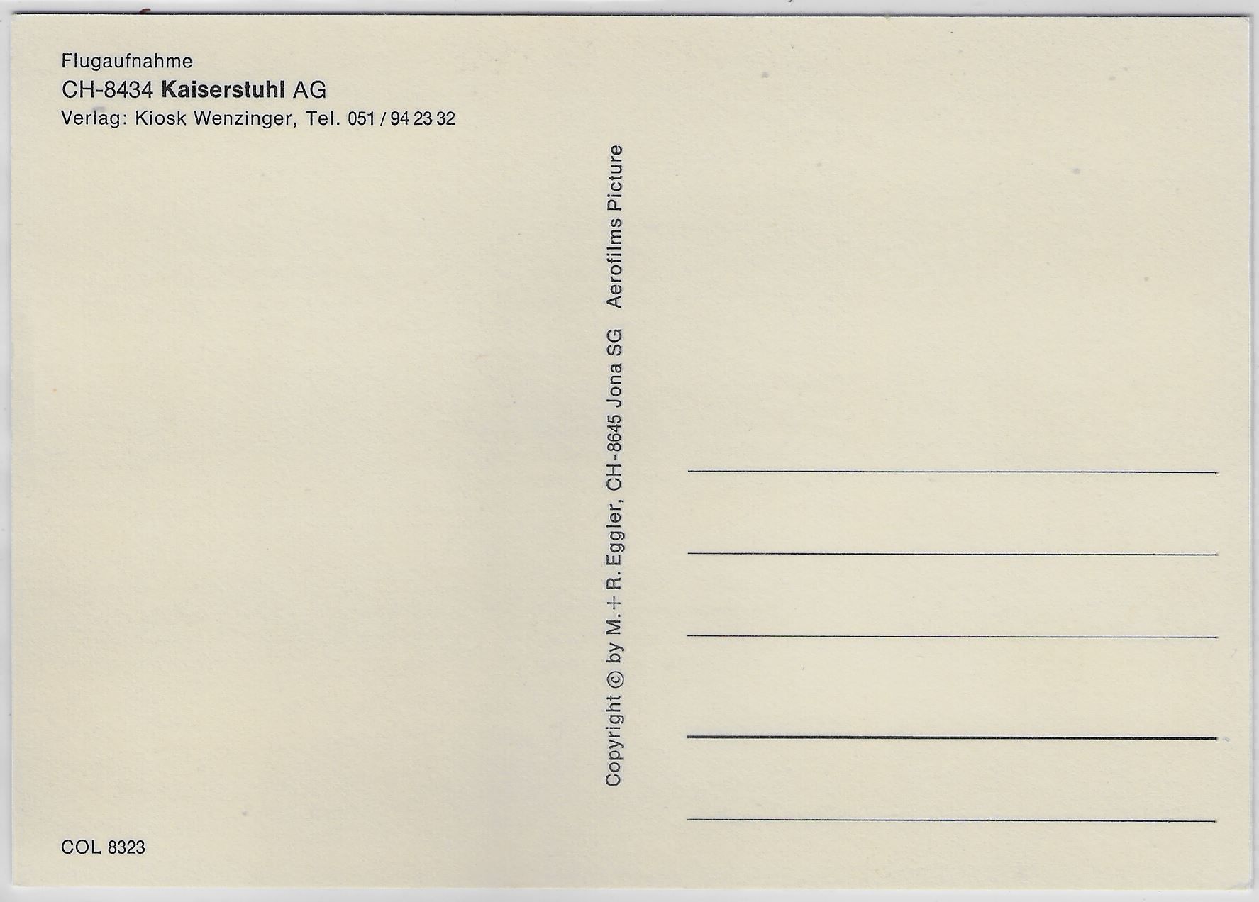 Cartoline postali: Flugaufnahme Kaiserstuhl AG – Antico da Ettingen venduto da Kartenplanet 1