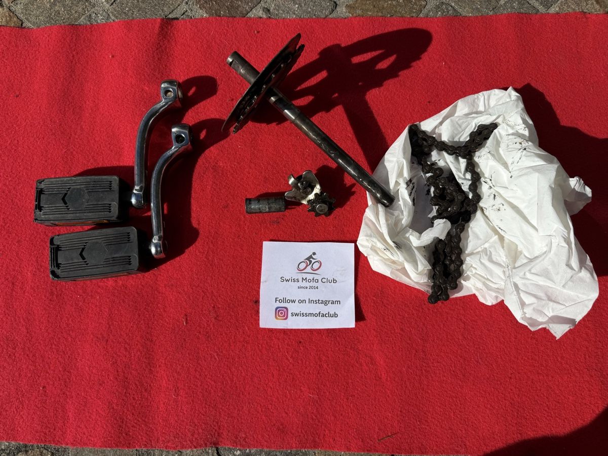 Mofa-Ersatzteile: Kit Pedalen axe tretachse kette fur Mofa ciao – Gebraucht aus Comano von brian.diamond